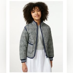 Free Assembly NWT Navy blue print light weight jacket for Girls/ Size: XXL (18)